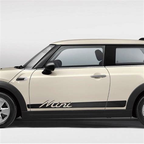 Mini Cooper S F56 2014 2018 Side Stripes Graphics Mini Lettering Por