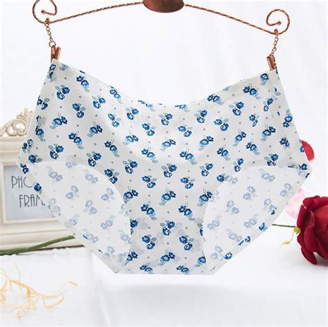 Buy Womens Cotton Panties Cute Print Flower Underwear