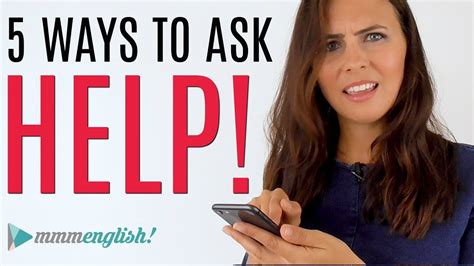 How To Ask For Help In English Common Expressions Spon Youtube