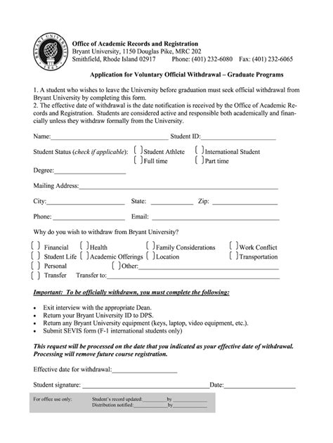 Student Withdrawal Form Template Edit And Share Airslate Signnow