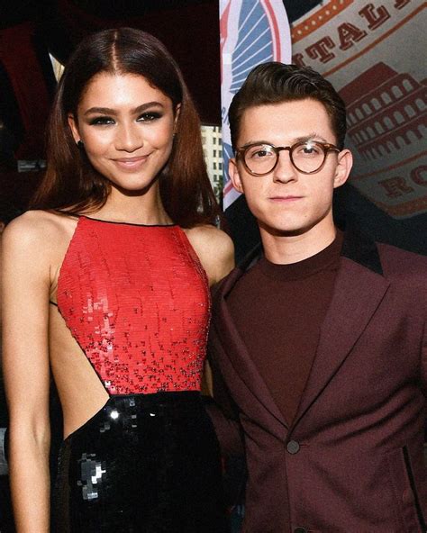 The first sighting came on holland's account in july 2016, where he posted a photo of the two plus another friend having some pool time. Tom and Zendaya at the FFH premiere | Tom holland zendaya ...