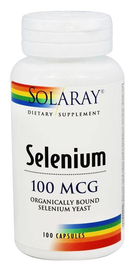 Solaray Selenium 100 Mcg 100 Capsules