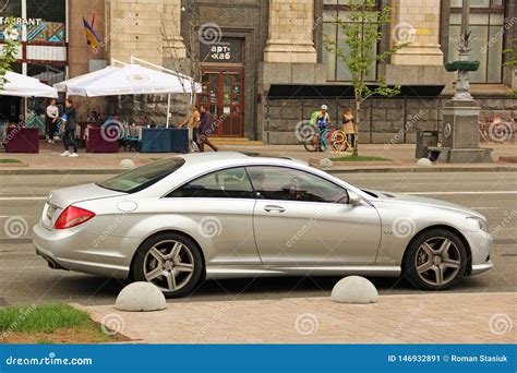 Kiev Ukraine May Beautiful Mercedes Cl In The City Editorial Photo Image Of Blue