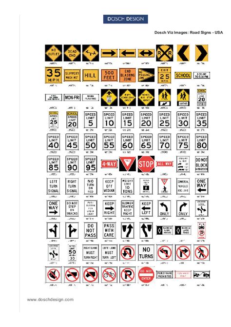 Dosch Design Dosch 2d Viz Images Road Signs Usa