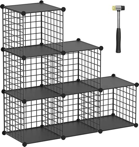 Buy Tumucute Wire Cube Storage Organizer 6 Cube Metal Storage Shelves