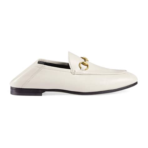 Gucci Leather Horsebit Loafer In White Save 8 Lyst