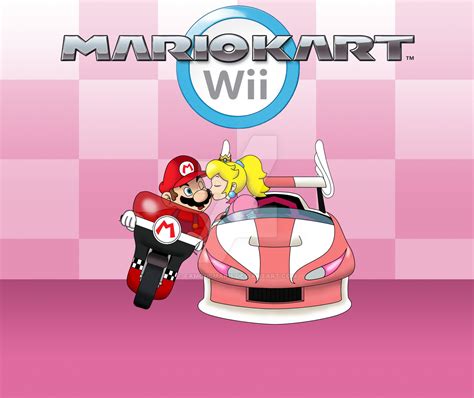 Mario And Peach Kart Kiss By Famousmari5 On Deviantart