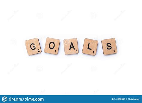 The Word Goals Stock Photo Image Of Devoted Editorial 141992350