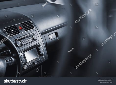 Modern Black Car Interior Car Leather Stock Photo 2137685599 Shutterstock