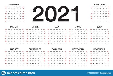 Comptez les jours d'une période en la sélectionnant. Calendrier 2021, Débuts De Semaine Du Dimanche, Calibre D ...