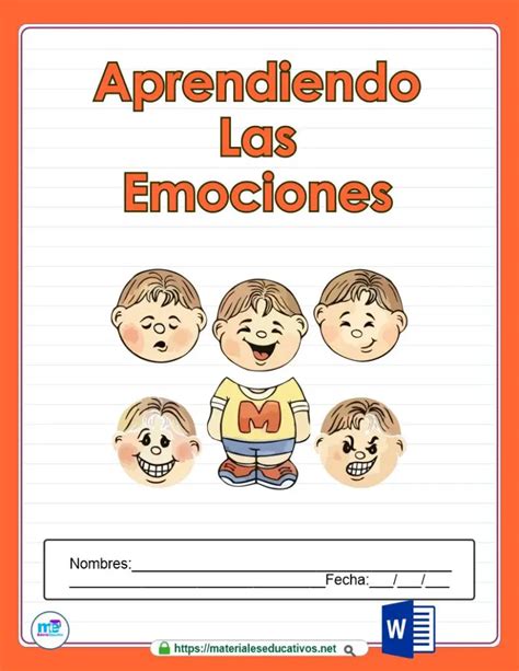 Cuaderno Aprendiendo Las Emociones Materiales Educativos