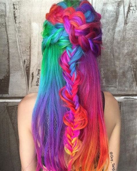 21 Fabulous Rainbow Hair Color Ideas 2016 2017 On Haircuts