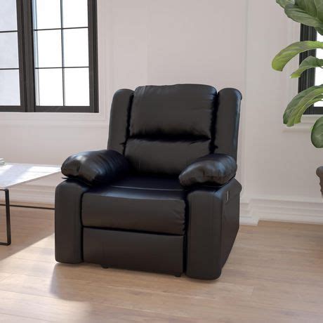 Find great deals on ebay for black leather couches. Harmony Series Black Leather Recliner | Walmart Canada