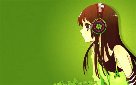 Anime Girl With Headphones Wallpapers Top Free Anime