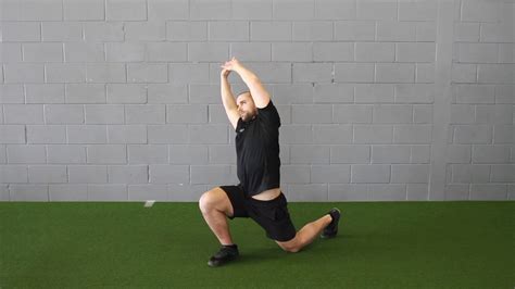 Lunge With Overhead Reach Youtube
