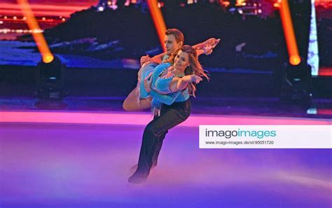 Nadine Klein Niko Ulanovsky At The Sat 1 Tv Show Dancing On Ice At The