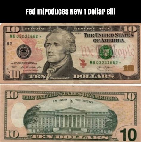 Fed Introduces New 1 Dollar Bill The United States Of Amerion Ap As
