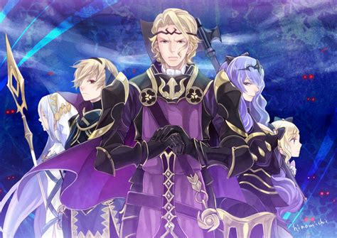 Camilla Azura Leo Elise And Xander Fire Emblem And 1 More Drawn