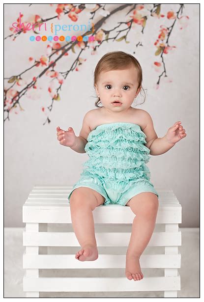 9 Month Old Cherry Blossom Backdrop Image Photographing Babies