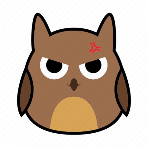 Angry Owl Cartoon