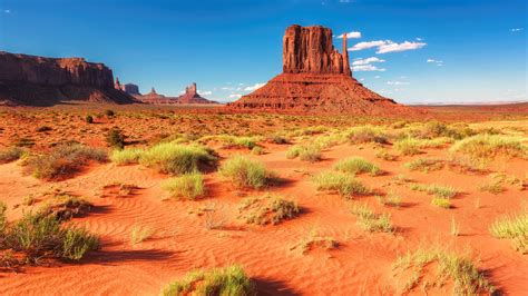 Wallpaper Desert Rocks Mountains Grass Usa Arizona 3840x2160 Uhd
