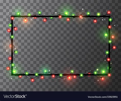 Christmas Lights Border Royalty Free Vector Image
