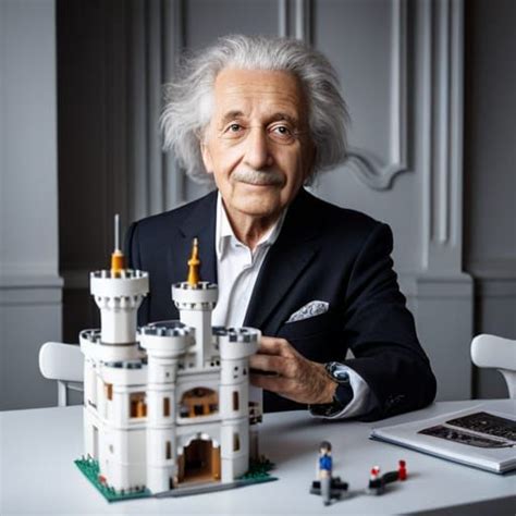Albert Einstein Proudly Unveils His Masterpiece A Meticulously Crafted