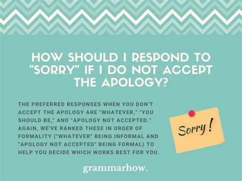 18 Best Ways To Respond To Sorry All Situations