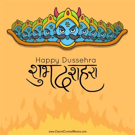 Free Make Dussehra Wishes Card With Name Create Custom Wishes