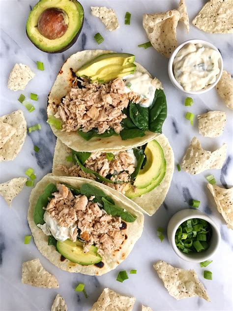 Easy Canned Tuna Tacos With Scallion Crema Rachlmansfield Recipe