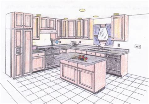 Kitchen Perspective Drawing At Getdrawings Free Download