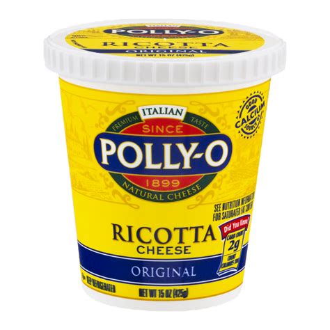 Polly O Ricotta Cheese Original 15oz Tub Garden Grocer