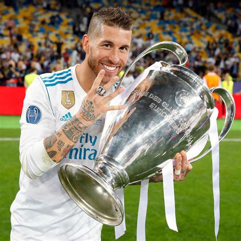 Sergio Ramos At The Celebration Of Real Madrids 13th Uefa Champions