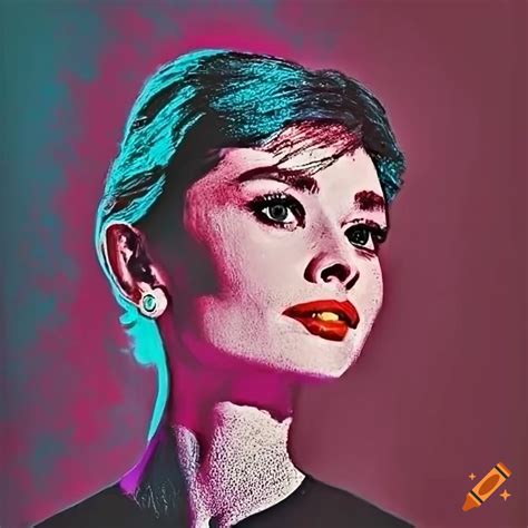 Pop Art Portrait Of Audrey Hepburn