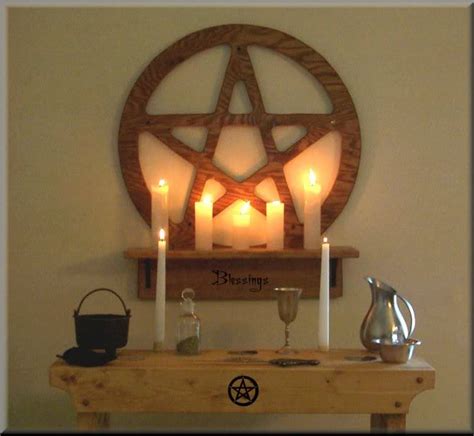 Altar Wiccan Altar Wicca Witchcraft Pagan Witch Magick Green