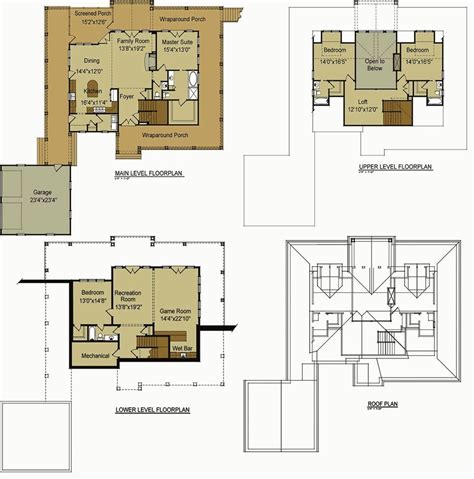 Home plans with a loft feature an upper story or attic space that often looks down onto the floors below from an open area. ranch house floor plans with loft floor plans and