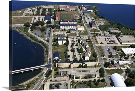 Naval Station Newport Newport Rhode Island Aerial Photograph Wall