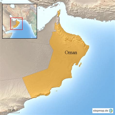 Stepmap Oman Landkarte Für Welt