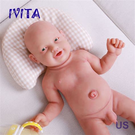 IVITA 23 Bebe Reborn Baby Boy Doll Full Body Silicone Vinyl Infant