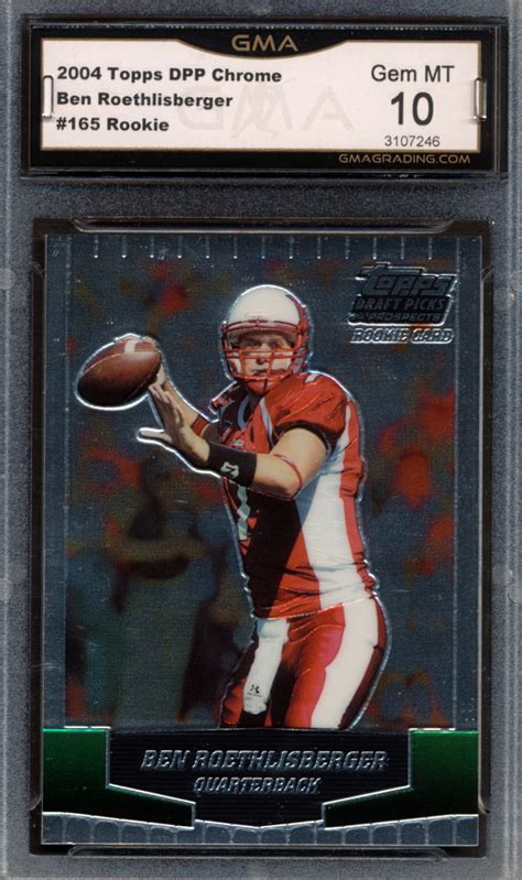 We did not find results for: 2004 Topps Chrome DPP #165 Ben Roethlisberger Rookie Card Graded GMA 10 | eBay
