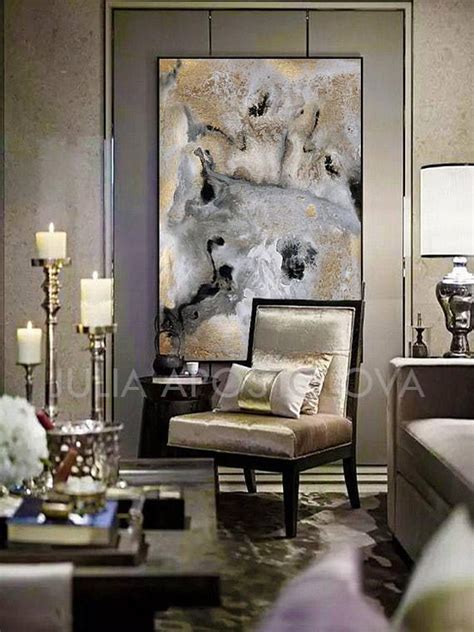 Grey And Gold Wall Art Black Gold Print Contemporary Art Etsy Living Room Designs Room