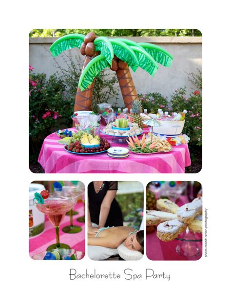 Martie Knows Parties Photo Galleries Bachelorette Spa And Pool Party