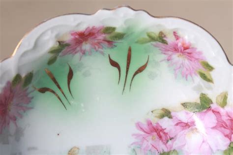 Antique Mz Austria Porcelain Dessert Dishes Or Berry Bowls W Hand