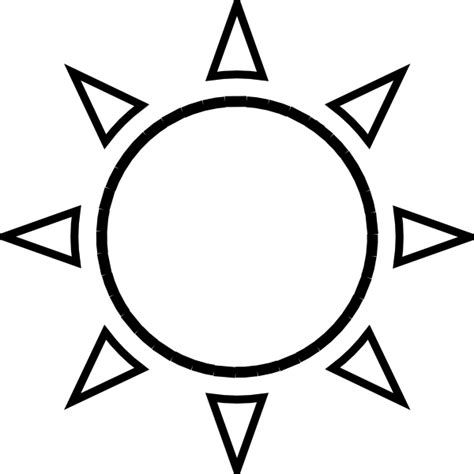 See sun black background stock video clips. Sun Outline Clip Art at Clker.com - vector clip art online, royalty free & public domain