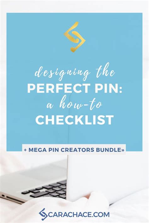 Designing The Perfect Pin How To Checklist — Cara Chace Pinterest Marketing Online