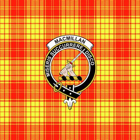Macmillan Clan Tartan Clan Badge Weekender Tote Bag K2 Mixed Media By