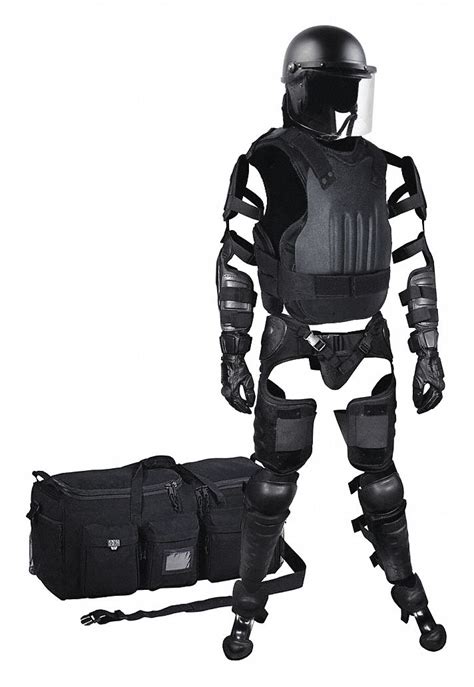Secpro Riot Control Suit Lxl Foam Padded 52yg77cl00137unklxl