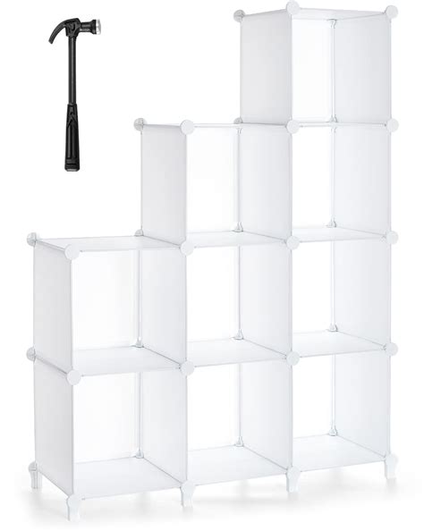 Kootek Cube Storage Organizer 9 Cube Modular Bookshelf Diy Plastic