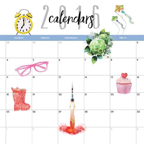 Printable Calendars For Moms Imom Watercolor Printable