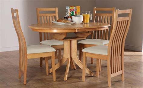 Kup dining table with chairsna ebay. 20 Best Collection of Round Extending Oak Dining Tables ...